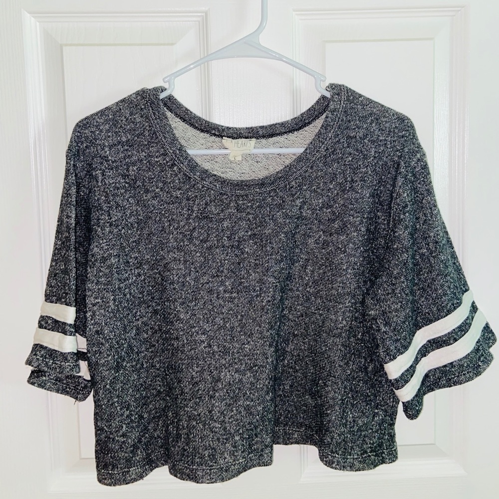 Grey Crop Tee
